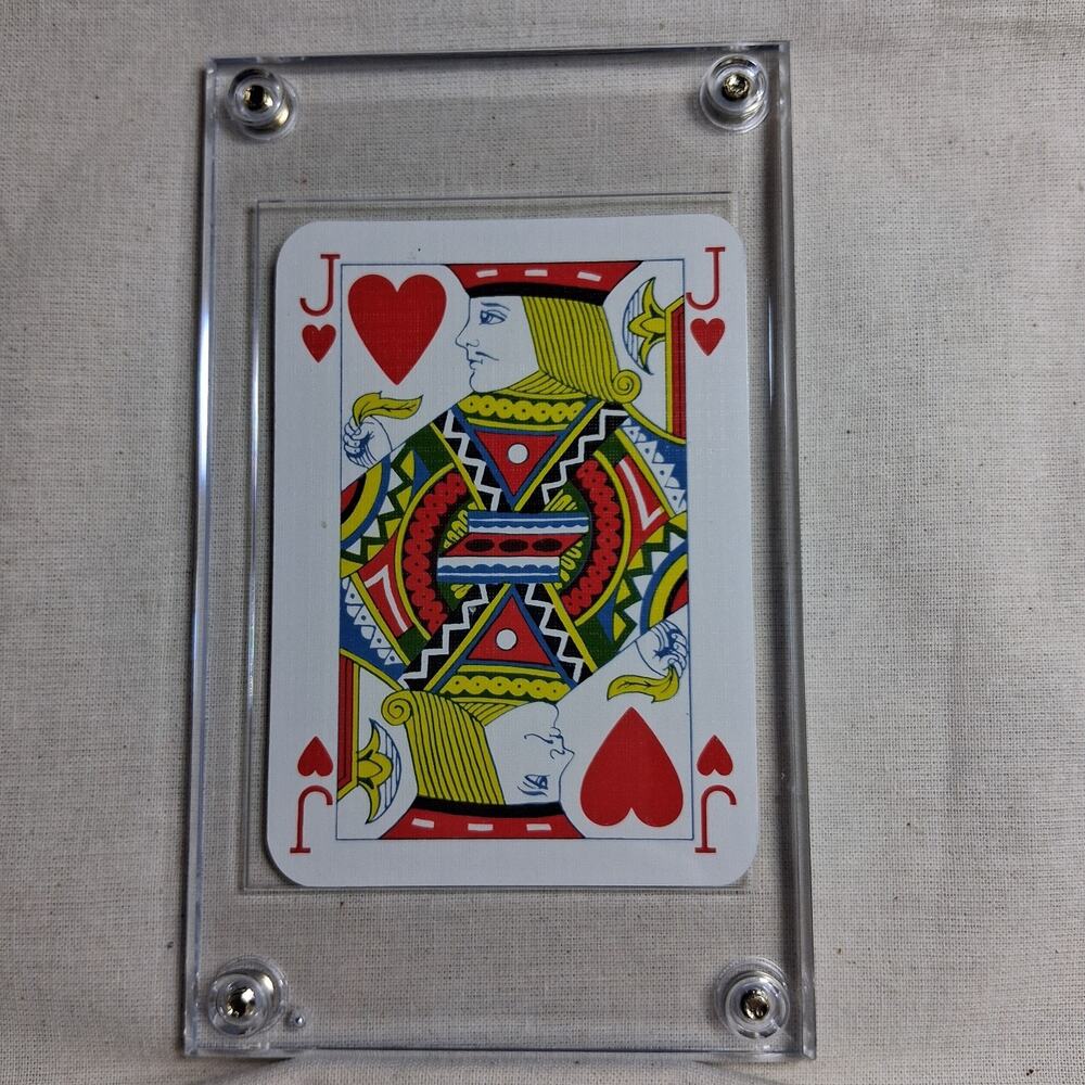 Louis Vuitton Monogram Authentic Brown LV Playing card in case Jack of Hearts - Picture 2 of 2